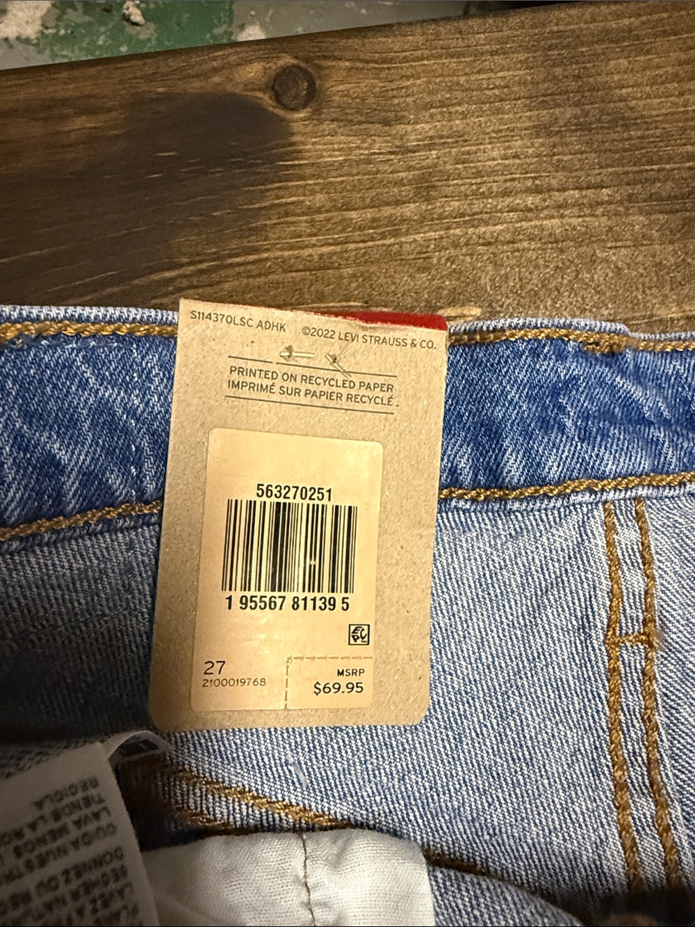 Levi's Light Blue Denim 501 Cutoff Women's Shorts - Picture 8 of 9